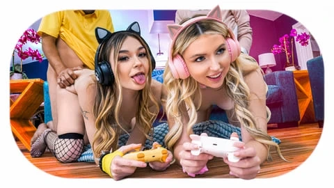 Della Cate and Britt Blair – No More Gaming: Bff’s Share Some Daddy Dick